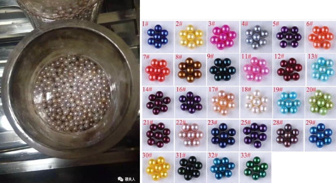 dyed pearls 